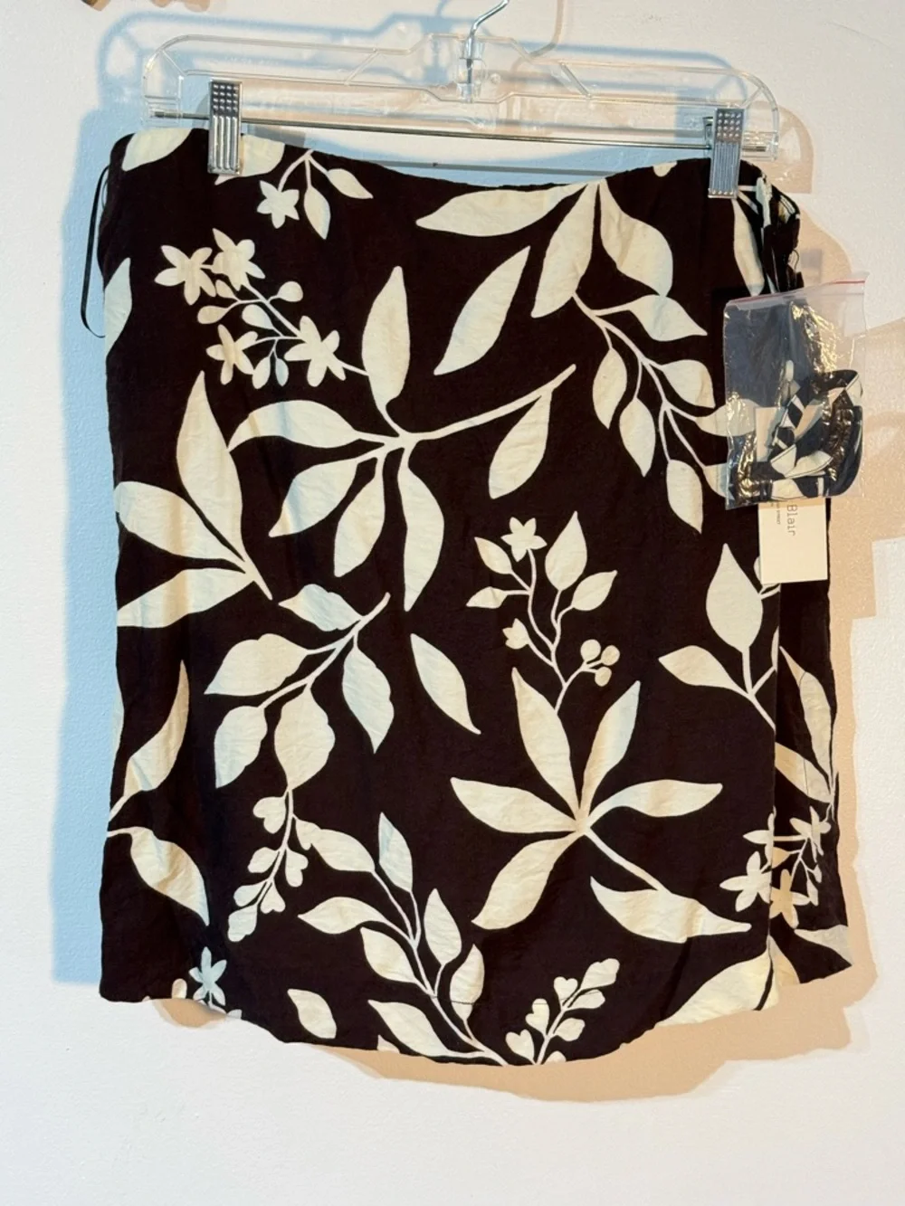 Haver + Blair London 3 In 1 Brown Floral tropical Skirt Mini Dress & Top Sz S - Picture 1 of 4